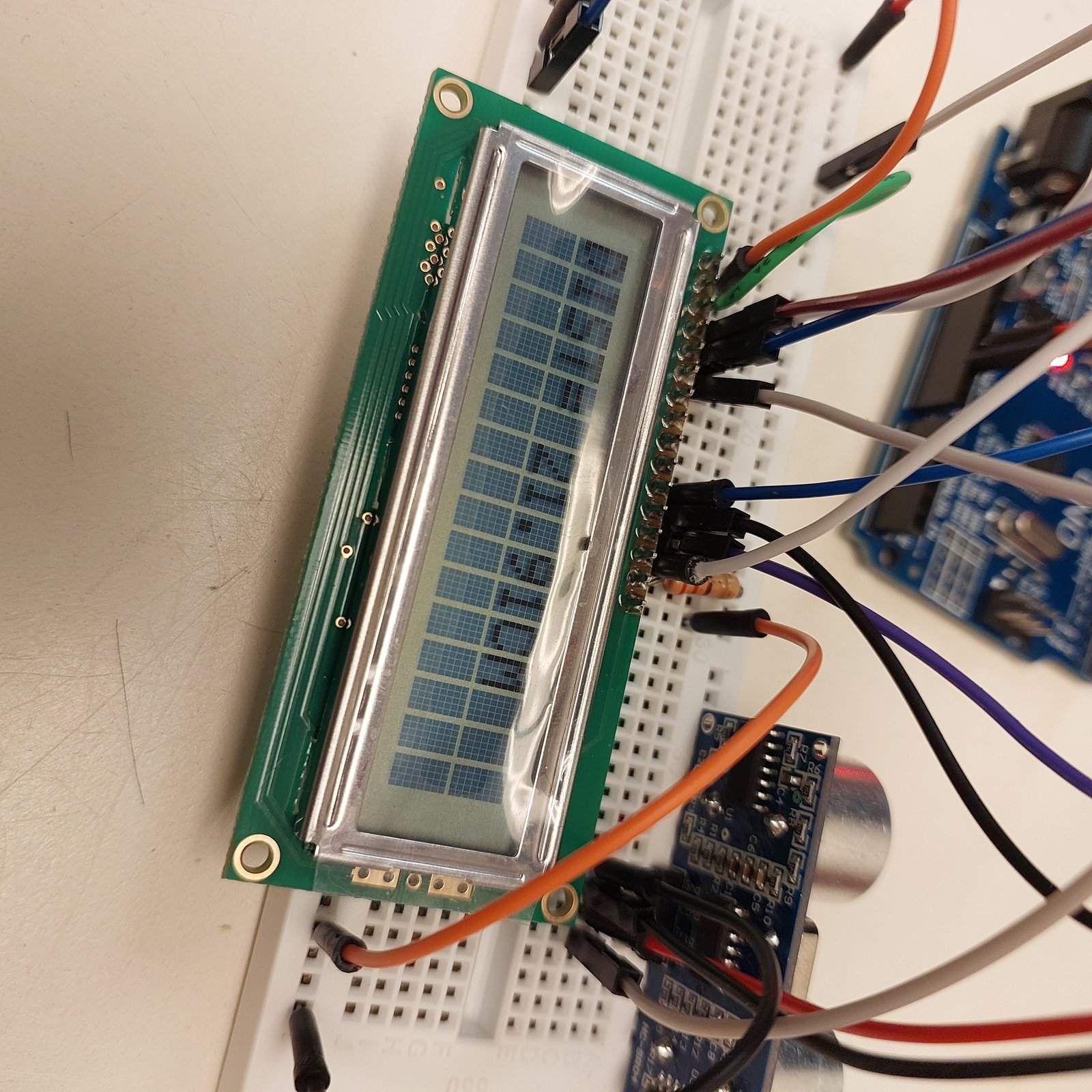 Ultrasonic Sensor Distance Display